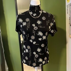 Vintage Frazier Lawrence Mock Neck Top size Large